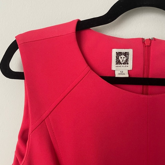 Anne Klein Business Formal Red Dress Size 12 - Picture 2 of 3